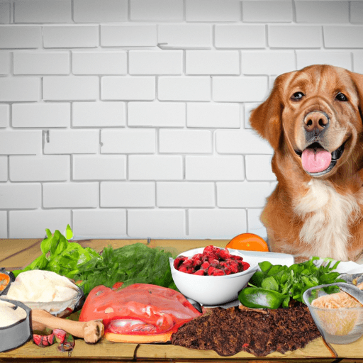 Dog and food ingredients
