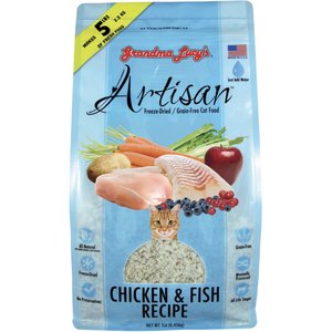Grandma Lucy's Artisan Grain-Free Chicken & Fish Freeze-Dried Cat Food