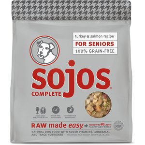 Sojos Complete Turkey & Salmon Recipe Senior Grain-Free Freeze-Dried Raw Dog Food
