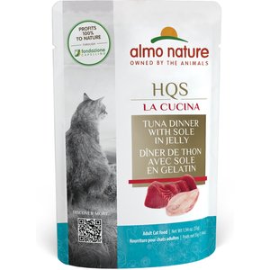 Almo Nature HQS La Cucina Tuna with Sole Grain-Free Cat Food Pouches