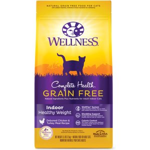 Wellness Complete Health Grain-Free Indoor Healthy Weight Chicken Recipe Dry Cat Food