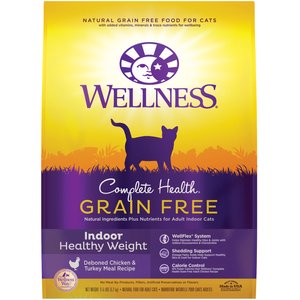 Wellness Complete Health Grain-Free Indoor Healthy Weight Chicken Recipe Natural Dry Cat Food