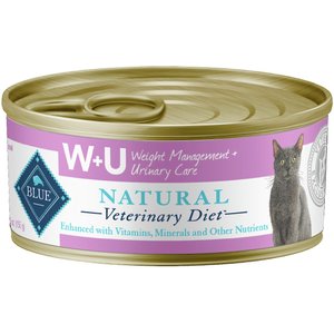 Blue Buffalo Natural Veterinary Diet W+U Weight Management + Urinary Care Grain-Free Wet Cat Food