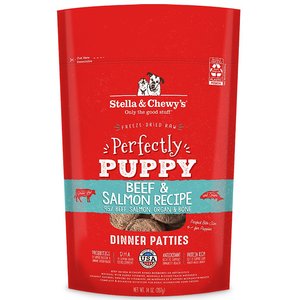 Stella & Chewy's Perfectly Puppy Beef & Salmon Dinner Patties Freeze-Dried Raw Dog Food