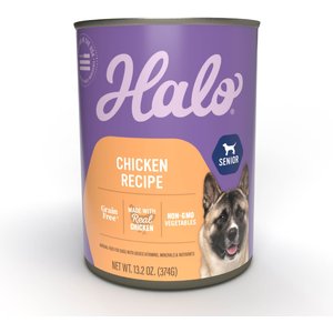 Halo Holistic Chicken Recipe Senior Canned Dog Food