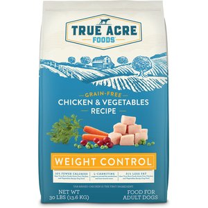 True Acre Foods Weight Control Chicken & Vegetables Recipes Grain-Free Dry Dog Food