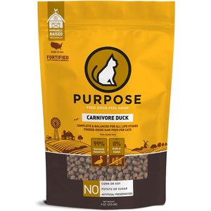 Purpose Carnivore Duck Freeze-Dried Grain-Free Raw Cat Food