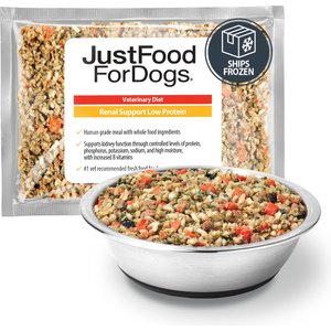 JustFoodForDogs Veterinary Diet Renal Support Low Protein Frozen Human-Grade Fresh Dog Food