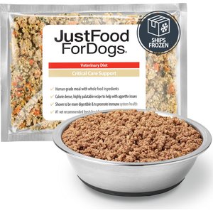 JustFoodForDogs Veterinary Diet Critical Care Support Frozen Human-Grade Fresh Dog Food