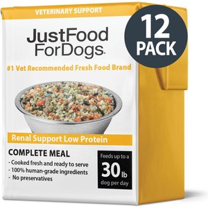 JustFoodForDogs Veterinary Diet PantryFresh Renal Support Low Protein Shelf-Stable Fresh Dog Food