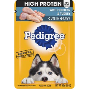 Pedigree High Protein Chicken & Turkey Cuts in Gravy Adult Dog Wet Food