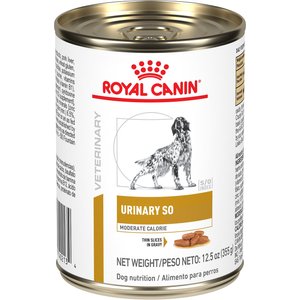 Royal Canin Veterinary Diet Adult Urinary SO Moderate Calorie Thin Slices In Gravy Canned Dog Food