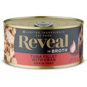Reveal Natural Grain-Free Tuna with Crab in Broth Flavored Wet Cat Food