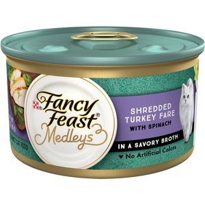 Fancy Feast Medleys Shredded Turkey Fare Canned Cat Food