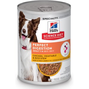 Hill's Science Diet Adult Perfect Digestion Chicken, Vegetable & Rice Stew Canned Dog Food