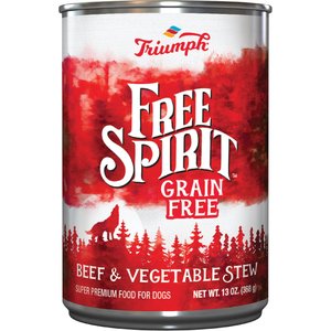 Triumph Free Spirit Grain-Free Beef & Vegetable Stew Canned Dog Food
