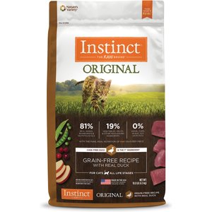 Instinct Original Grain-Free Recipe with Real Duck Freeze-Dried Raw Coated Dry Cat Food