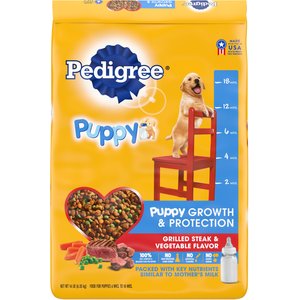 Pedigree Puppy Growth & Protection Grilled Steak & Vegetable Flavor Dry Dog Food
