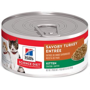 Hill's Science Diet Kitten Savory Turkey Entree Canned Cat Food