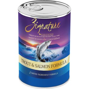 Zignature Trout & Salmon Limited Ingredient Formula Canned Dog Food