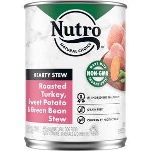 Nutro Hearty Stew Turkey, Sweet Potato & Green Bean Cuts in Gravy Adult Canned Wet Dog Food