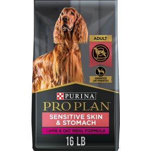 Purina Pro Plan Sensitive Skin & Stomach Adult with Probiotics Lamb & Oat Meal Formula High Protein Dry Dog Food