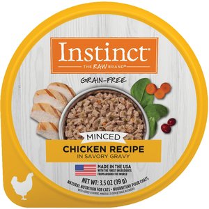Instinct Grain-Free Minced Recipe with Real Chicken Wet Cat Food Cups