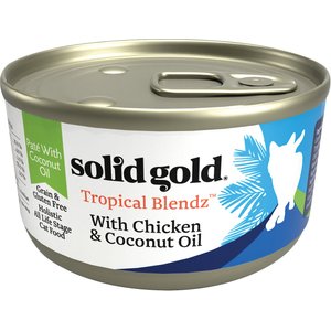 Solid Gold Tropical Blendz with Chicken & Coconut Oil Pate Grain-Free Canned Cat Food