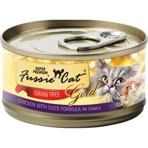 Fussie Cat Gold Chicken & Duck Formula in Gravy Grain-Free Wet Cat Food