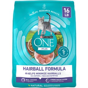 Purina ONE +Plus Hairball Formula Natural Adult Dry Cat Food