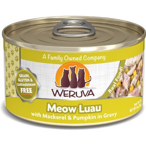 Weruva Meow Luau with Mackerel & Pumpkin Grain-Free Canned Cat Food