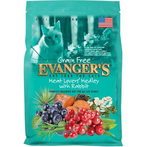 Evanger's Grain-Free Meat Lover's Medley with Rabbit Dry Cat Food