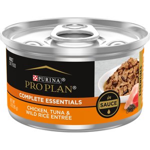 Purina Pro Plan Chicken, Tuna & Wild Rice Entree in Sauce Canned Cat Food