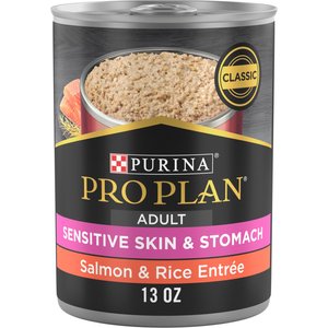 Purina Pro Plan Sensitive Skin & Stomach Wet Dog Food Pate Salmon & Rice Entrée