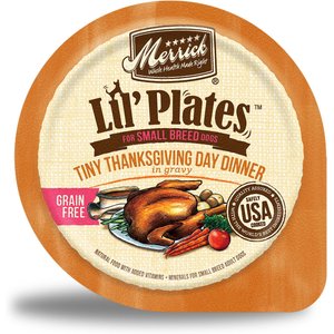 Merrick Lil' Plates Grain-Free Small Breed Wet Dog Food Tiny Thanksgiving Day Dinner