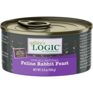 Nature's Logic Feline Rabbit Feast Grain-Free Canned Cat Food