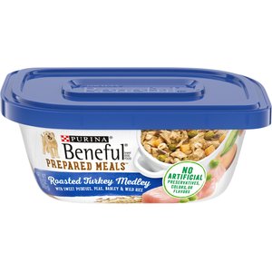 Purina Beneful Prepared Meals Roasted Turkey Medley with Wild Rice, Peas & Barley Wet Dog Food