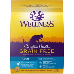 Wellness Complete Health Natural Grain-Free Deboned Chicken & Chicken Meal Dry Cat Food