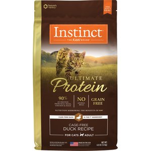 Instinct Ultimate Protein Grain-Free Cage-Free Duck Recipe Freeze-Dried Raw Coated Dry Cat Food