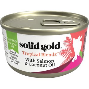 Solid Gold Tropical Blendz with Salmon & Coconut Oil Pate Grain-Free Canned Cat Food