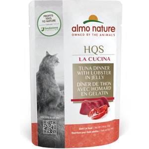 Almo Nature HQS La Cucina Tuna with Lobster Grain-Free Cat Food Pouches