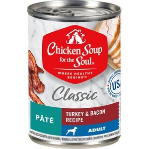 Chicken Soup for the Soul Classic Pate Turkey & Bacon Recipe Canned Dog Food