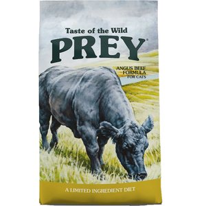 Taste of the Wild PREY Angus Beef Formula Limited Ingredient Recipe Dry Cat Food