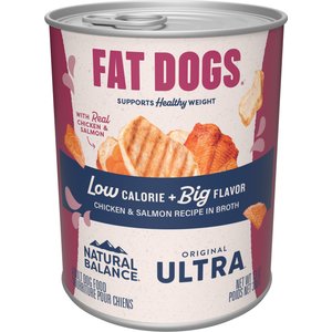 Natural Balance Original Ultra Fat Dogs Chicken & Salmon Recipe in Broth Wet Dog Food