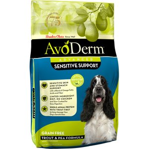 AvoDerm Advanced Sensitive Support Trout & Pea Formula Grain-Free Adult Dry Dog Food