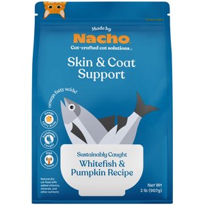 Made by Nacho Skin & Coat Support Sustainably Caught Whitefish & Pumpkin Recipe Dry Cat Food