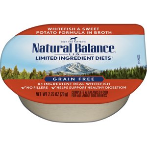 Natural Balance L.I.D. Limited Ingredient Diets White Fish & Sweet Potato Formula Flaked Grain-Free Wet Dog Food