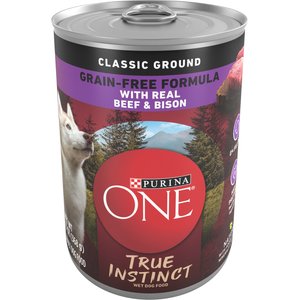 Purina ONE SmartBlend True Instinct Classic Ground Real Beef & Bison Grain-Free Wet Dog Food