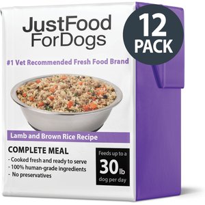 JustFoodForDogs PantryFresh Lamb & Brown Rice Recipe Fresh Dog Food