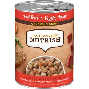 Rachael Ray Nutrish Chunks in Gravy Real Beef & Veggies Dog Wet Food